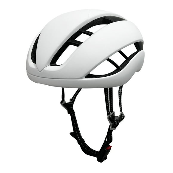 Advanced Electric Scooter Helmet YC-01 M: White PC Shell & EPS Foam Construction with 16 Vent Holes, Magnetic Quick-Release Buckle, Detachable Breathable Liner, Adjustable Strap for 55-59cm Head