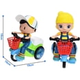 thumbnail image 2 of Coche de acrobacias de triciclo eléctrico de juguete para niños HUOGUO, 2 of 5