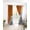 Orange Grey Ombre, variant on Red Black Ombre Blackout Curtains 39 Inches Long,Thermal Insualted Grommet Curtains & Drapes,Modern Geometric Abstract Aesthetics Cream Room Darking Curtains for Living Room 2 Panels 27.5"W x39"L