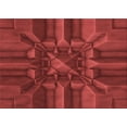 thumbnail image 1 of Ahgly Company Machine Washable Indoor Rectangle Transitional Tomato Red Area Rugs, 6' x 9', 1 of 7