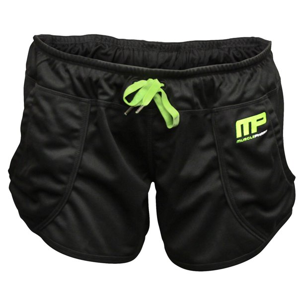 MusclePharm Women's Loose Fit Shorts Small Black/Green Walmart