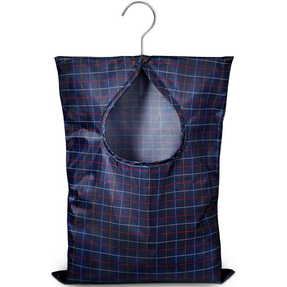 Práctica Bolsa Para Pinzas Para La Ropa - 11" X 15" - Capacidad Para 100 Pinzas Para Ropa De Tamaño Mediano Gancho De Material Repelente Al Agua Para Colgar Y Deslizar Sin Esfuerzo En El Tendedero Con