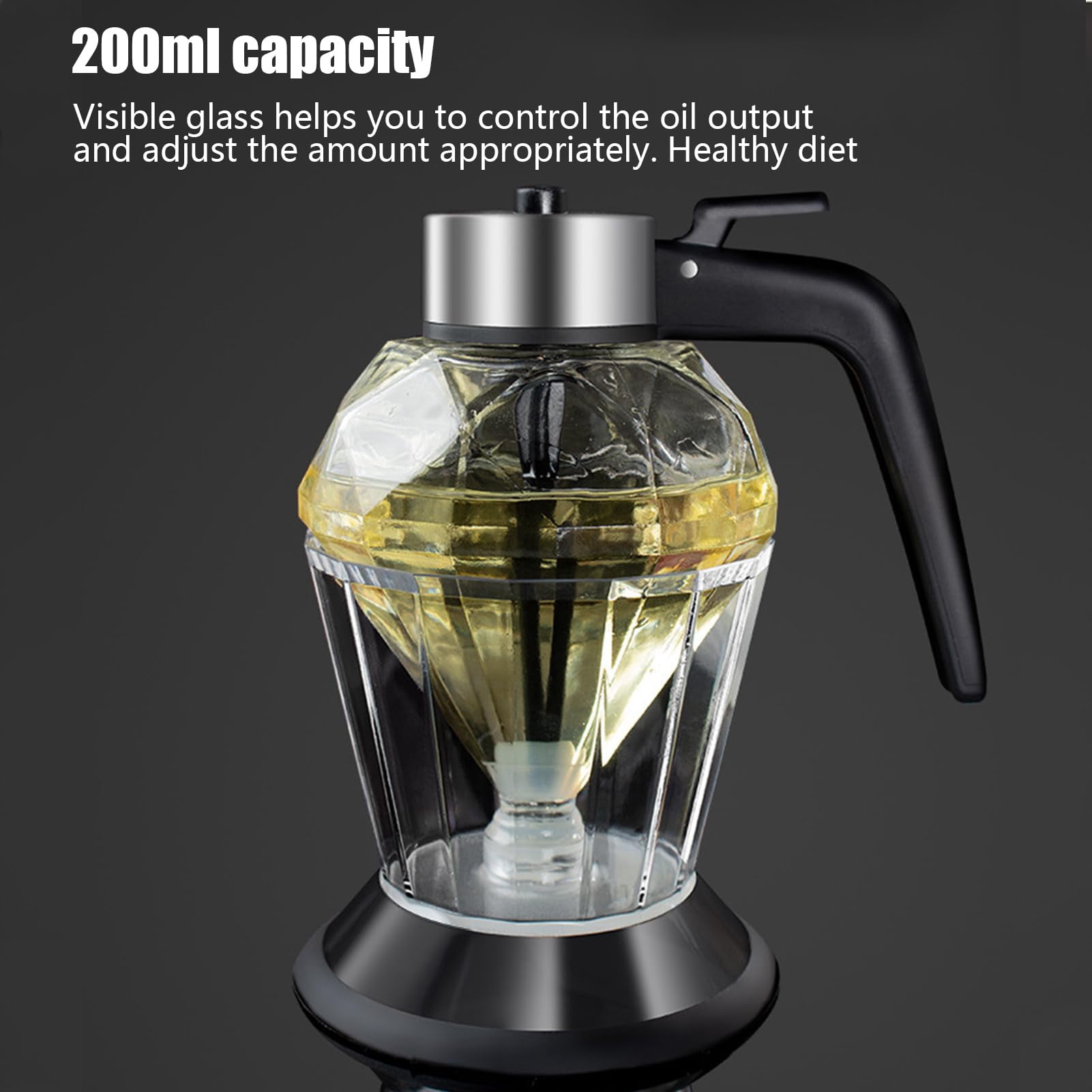 Condensed Milk Dispenser | Sauce Dispenser Bottle | Honey Dispensers No Drip, Multipurpose Kitchen Pour Container, Diamond Shape, for Honey Olive Oil Condensed Milk