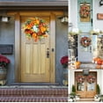 thumbnail image 3 of Fall Peony and Pumpkin Wreath, Autumn Year Round Wreaths for Front Door, Artificial Fall Wreath, Autumn Front Door Wreath Thanksgiving Wreath for Home Farmhouse Home Wall Window Festival, 3 of 6