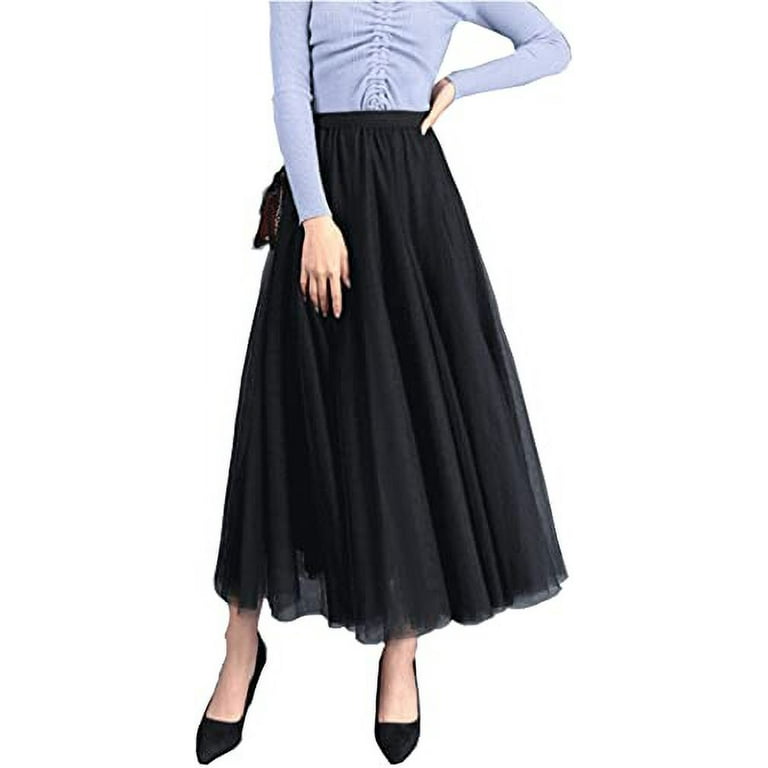 Women's Pleated A line maxi skirt 0886# Women's Pleated A line maxi skirt 0886#
