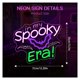 thumbnail image 4 of Letrero de neón"In My Spooky Era"decoración pared regulable para Halloween, para dormitorio, hombre, cueva, hogar, fiesta nacimiento 13.7×12.2in, 4 of 7