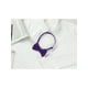 thumbnail image 4 of INSPIRE CHIC Corbatas de moño preatadas para hombres con correa ajustable, color sólido, corbata de punto morada, 4 of 5