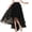 Black, variant on Sngxgn Women's Elegant High Waisted Side Slit Irregular Maxi Skirt(F,One Size)