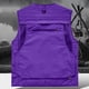 thumbnail image 5 of Ceisia Men's Loose Fit Outdoor Utility Vest Multi-Pocket Breathable Mesh Lining V-Neck Fishing Hiking Volunteer Waistcoat Gifts Purple 3X, 5 of 6