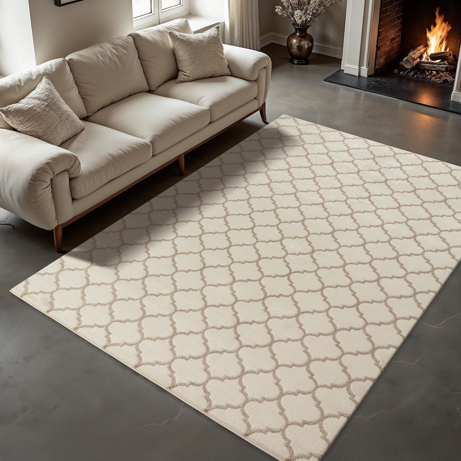 hometrends Wavy Crossroads Rug, 5 ft. 3 in. x 7 ft.