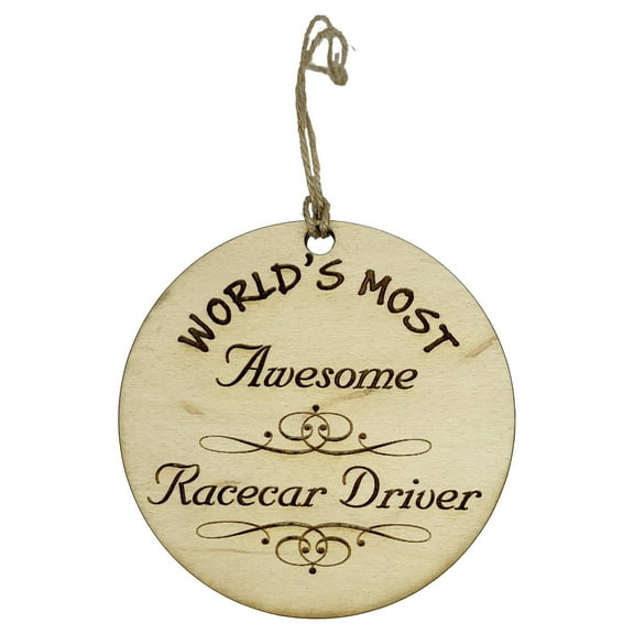 Worlds most Awesome Racecar Driver - Ornament