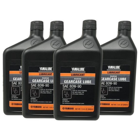 Yamaha OEM Lower Unit Gearcase Lube Oil 4 QUARTS ACC-GEARL-UB-QT 4 PACK