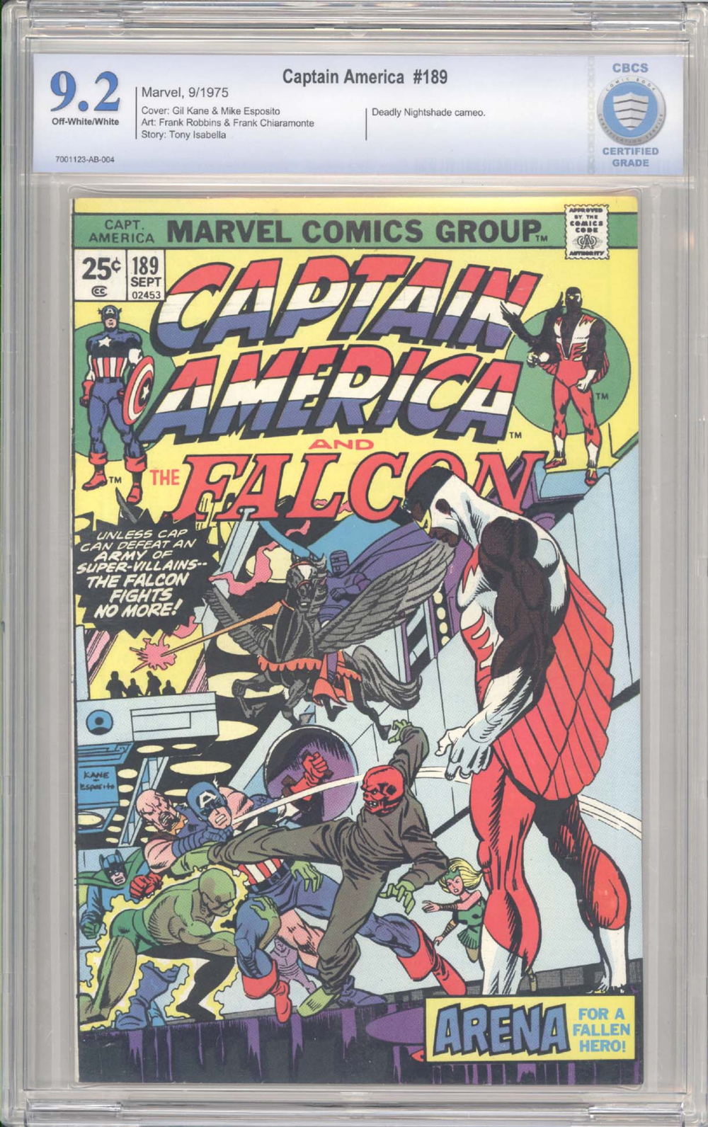 Cover of Captain America #189