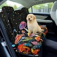 thumbnail image 2 of Drydeepin Colorful Mushroom Starry Night Car Back Seat Cover, Rear Bench Seat Towel Cover Breathable Non-Slip Rear Seat Cover Universal Fit for Sedans SUVs Truck Auto Interior Decor, 2 of 7