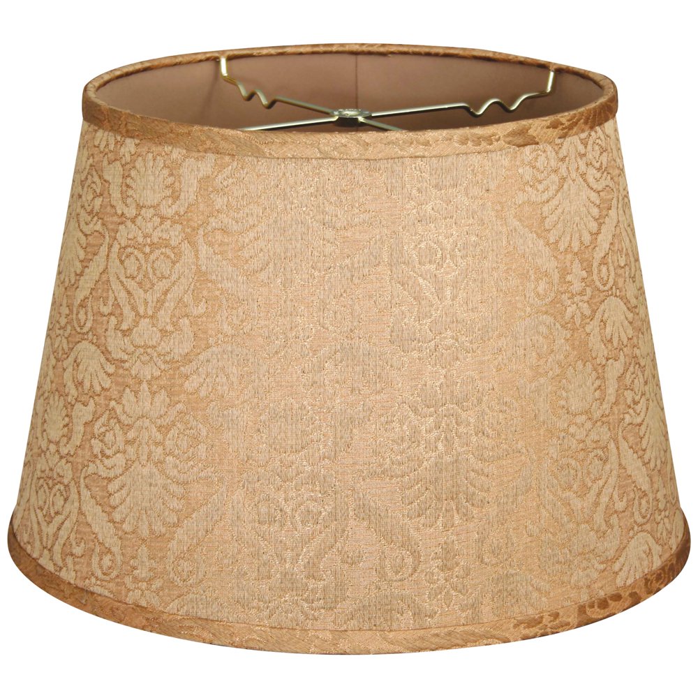 Royal Designs 18" Shallow Drum Hardback Lamp Shade Gold