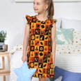 thumbnail image 4 of Fotbe Halloween Vestido de Dormir para Niñas de 3 a 10 Años, Mangas Cortas, Estilo Princesa, Pijama Camisón con Mangas Voladas-X-Large, 4 of 6