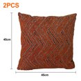 thumbnail image 2 of Funda de almohada con abrazo geométrico ondulado, 2 uds., funda de cojín de lujo ligera para sofá o hogar, no incluye almohada central, 2 of 5