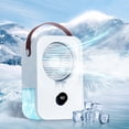 thumbnail image 4 of Ventilador de nebulización de escritorio 2000mAh Ventilador humidificador portátil de 4 velocidades para acampar al aire libre Likrtyny Libre de BPA, 4 of 9