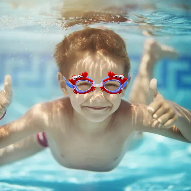 Cute Fog Children's Swim Goggles With Adjustable Strap For Kids Learning To Swim 1PC Beach for Ocean