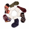 thumbnail image 4 of BambooMN Men's Cabin Double Layer Thick Soft Warm Fuzzy Comfy Home Socks, 3 Pairs Asst A, Extra Large, 4 of 9