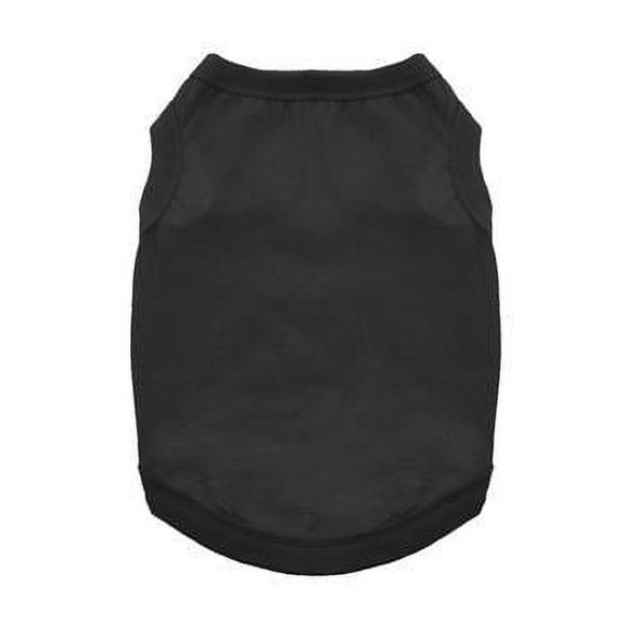 100% Cotton Dog Tanks - Jet Black