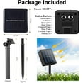 thumbnail image 5 of Solar String Lights for Outside, 16.4FT 20 LED Crystal Globe String Lights, Solar Powered Outdoor Lights with 8 Lighting Modes, Patio Hanging Lights for Garden, Camping and Party Décor Warm Whit, 5 of 7