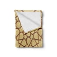 thumbnail image 2 of Antique Soft Flannel Fleece Throw Blanket, Star Shapes on Retro Design with Fractures Classic Eastern Building, Cozy Plush for Indoor and Outdoor Use, 50" x 70", Cream Brown, by Ambesonne, 2 of 6
