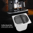 thumbnail image 1 of Caja para Café Espresso,Espresso Knock Box,Caja de Café de Acero Inoxidable con Barra de Goma,Cubo de Café Contenedor,para Máquina de Café,Cafetera(L) Amonsee No, 1 of 5
