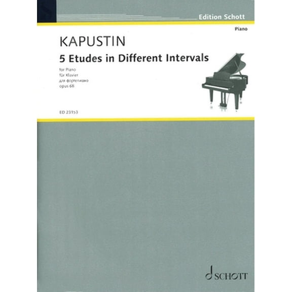 5 Etudes in Different Intervals, Op. 68 : Piano (Paperback)