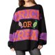 thumbnail image 2 of Sudaderas para Mujer con Lentejuelas, Bloques de Color, Cuello Redondo, Larga, Brillantes, Lindas Sudaderas. Negro L, 2 of 7