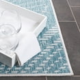 thumbnail image 5 of SAFAVIEH Beach House Declan Botanical Indoor/Outdoor Area Rug, Aqua/Ivory, 8' x 10', 5 of 16