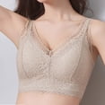 thumbnail image 6 of Gealkoca Lace Bra for Women Unpadded Unlined Wireless Bra V Neck Everyday Lingerie Bralettes, 6 of 7