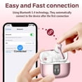 thumbnail image 2 of VEATOOL Bluetooth Headphones True Wireless Earbuds 65H Playback Power Display Earphones with Wireless Charging Case IPX7 Waterproof in-Ear Earbuds with Mic for TV Phone Computer Laptop, 2 of 8