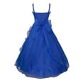 thumbnail image 4 of CHICTRY Kids Girls Organza Tutu Princess Dress Rhinestone Decor Birthday Party Dresses Blue 12, 4 of 6