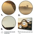 thumbnail image 3 of Designart "Dawn Over the Yellow Bridge I" Architecture Canvas Print, 3 of 5