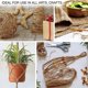 thumbnail image 5 of 2 piezas de cordel de yute 50 m Cuerda de yute de 3 capas 2 mm de grosor Cuerda de yute para decoración Jardín Floristería Bricolaje Manualidades, 5 of 5