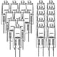 thumbnail image 1 of G4 Halogen Bulbs 20W 12V - 20 Pack 2 Pin Clear Lamp Bulbs for Cooker Lighting, 3000Hrs Long Life, 1 of 5