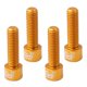 thumbnail image 2 of 4 unids Tornillos de manillar de bicicleta Sunnimix aleación de aluminio m5 17mm pernos de oro, 2 of 8