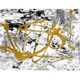 thumbnail image 2 of Ritter, Gina 14x12 Gold Ornate Wood Framed with Double Matting Museum Art Print Titled - Melting Colors and Gold II, 2 of 4