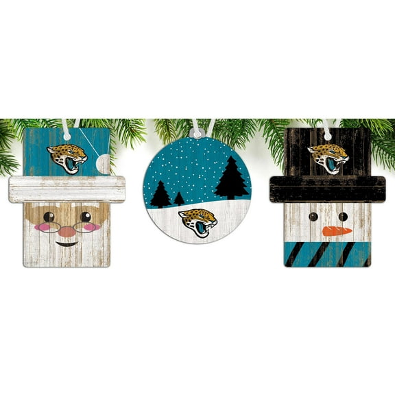 Jacksonville Jaguars 3-Pack Ornament Set