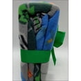 thumbnail image 4 of MINECRAFT Blocks Plush Throw Blanket Gray 40x50, 4 of 4