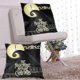thumbnail image 5 of Juego de 2 fundas de almohada de felpa cuadradas negras de Pesadilla antes de Navidad, decoración de doble cara, cama de automóvil, dormitorio, sofá, fundas de almohada suaves, decoración del hogar,, 5 of 5