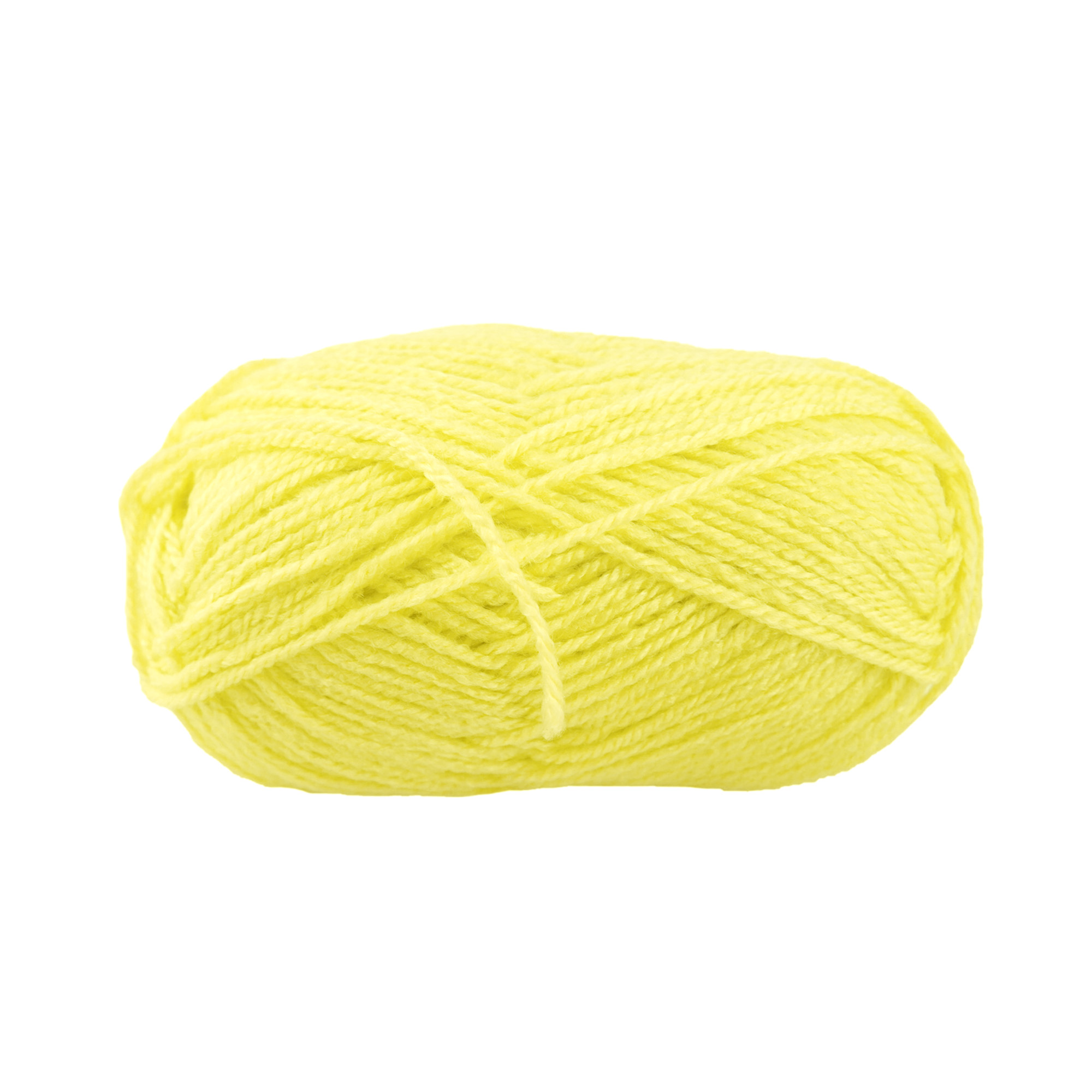 Solid Colored Acrylic Yarn Bundle, 115Yard, Yellow