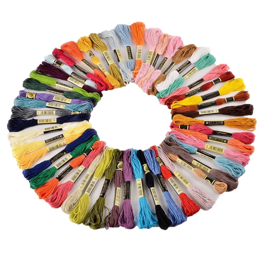 50 Mix Colors Embroidery Floss Cross Stitch Thread Embroidery Cross Stitch Floss Yarn Thread;50 Mix Colors Embroidery Floss Cross Stitch Thread Floss Yarn Thread