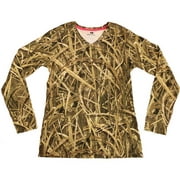 Women's Long Sleeve Camo Tshirt Mossy Oak Blades