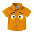 thumbnail image 4 of Piuwrlz 8 Years Boys Short polo Sleeve Teen Funny Graphic Shirts Tops Pocket Pullover T Shirts Orange Size 8 Years, 4 of 9