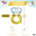 thumbnail image 4 of KatchOn, Huge Diamond Ring Balloons - 26 Inch, 2 Pieces | Wedding Ring Balloon for Bridal Shower Decorations | Bachelorette Party Decorations | Diamond Balloons for Engagement Party decorations, 4 of 4