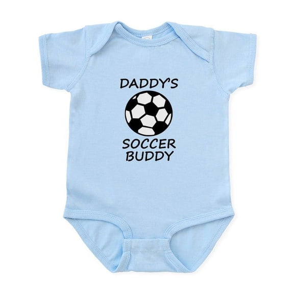 CafePress - Daddys Soccer Buddy Body Suit - Baby Light Bodysuit, Size Newborn - 24 Months