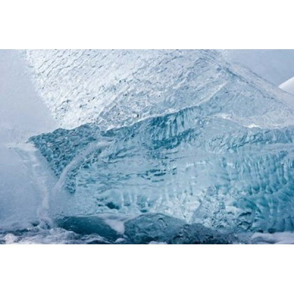 South Georgia Island, Wirik Bay, Glacier ice Poster Print by Jaynes Gallery (34 x 23)