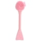 thumbnail image 3 of Cepillo de silicona portátil para limpieza facial, para mascarillas, para mezclar maquillaje (rosa, doble cabezal, forma de cola de pez), 3 of 14